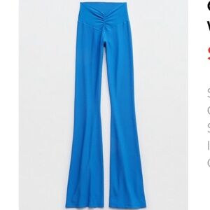 AERIE REAL ME WAFFLE HIGH WAISTED FLARE